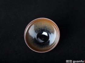 柴烧建盏之 金兔毫精品 规格9.2/5.1 郑渗添作品