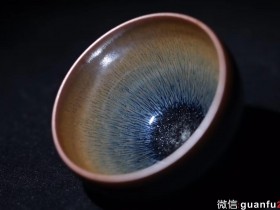 把盏堂柴窑兔毫盏 钵型口径8.3高5.6 兔毫条达釉色温润