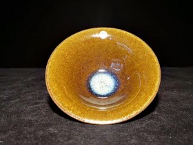 茶沫釉回蓝~首批非遗传承人:吴立勇师傅作品