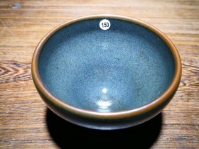 柴烧灰贝~罗宜华师傅龙窑柴烧作品 口径8.6肚大9.1高6.5