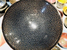 金蟹眼 台湾陶艺家 邵椋扬老师 顶级作品 大斗笠型 口径:15高:6