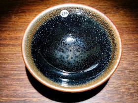 白炳友师傅,古法柴烧曜变,金丝铁线,极品!口径8.5高4