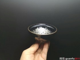 巫贵豪师傅作品 豪盏,盏中花