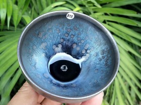 曜变油滴~徐国清师傅作品 口径8.8高6