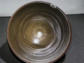 吴积辉师傅作品 龙窑柴烧,窑变黄金釉盅杯