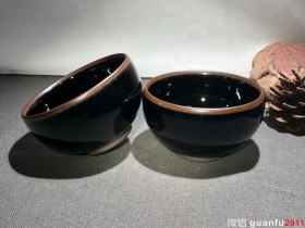 永恒的经典—黑釉乌金盏  吴积辉老师作品