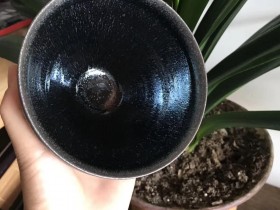 古韵,大气  吴立勇老师手工银毫盏