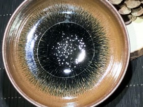 柴烧金兔毫 吴积辉制