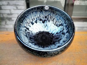 省级大师~阙梅娇老师新品:黑牡丹大禅定杯! 口径9.2肚大10.2高5.6