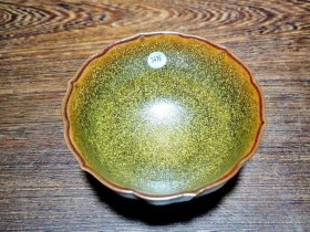 口径8.6高5.1,龙泉国大师~陈爱明老师,茶沫留香。