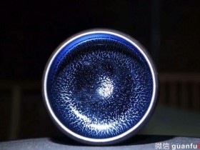 翁书杰  茶盏 蓝麒麟 禅定杯 9.2×5.2cm