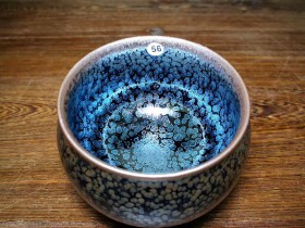 满天星腰鼓杯 建窑四杰~刘学财师傅作品 口径7.8肚大8.5高6.3