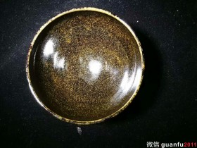 严小华 茶沫绿柴烧 口径:8.5 高:5.8