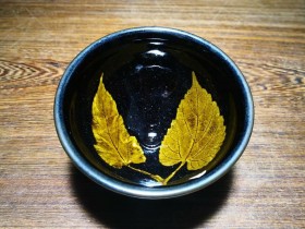 乌金双木叶~林正展师傅新品 口径9.3高5.6