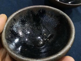宋代~建窑,银毫小盏
