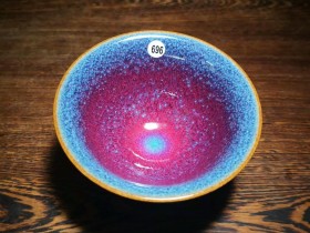 台湾名家~郭明庆师傅作品:蓝眼泪 口径8.3高4.5