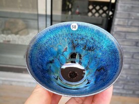 七彩曜变油滴~陆子旺师傅 口径9.3高6.3