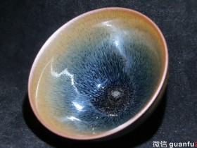 把盏堂 郑渗添 柴烧兔毫 口径:9cm 高:5cm