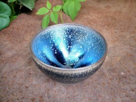 观星~建窑四杰:廖铭师傅作品 口径8.6高5.8