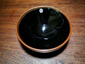 白炳友师傅,古法柴烧,乌金釉。