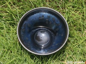 曜变大师 陆金喜 珍稀作品限量版弦上光弦月相协 口径:7.9cm 高:4.9cm