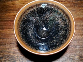 口径10.2 高6.1,柴烧第一人~熊忠贵师傅,龙窑柴烧兔毫盏,精品!