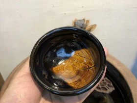 蔡炳龙老师 香炉型 曜变木叶