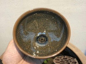 陈大鹏老师  早期95年作品  油滴 鹧鸪斑  大束口