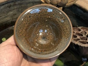 陈大鹏老师  鹧鸪斑  斗笠型 囗径:9.3高:6