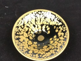 孙寒冰老师·金油滴 收藏大撇口 11.5x4.5